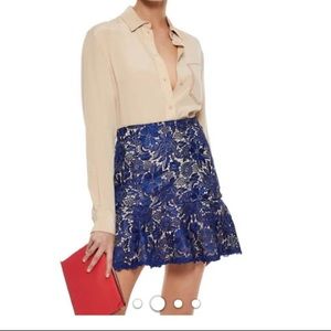 Alice and Olivia Delma Lace A-Line Skirt